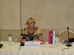 25 September 2013 Jadranka Joksimovic at the meeting of the chairpersons of parliamentary committees of South-East European countries in charge of supervising military intelligence services